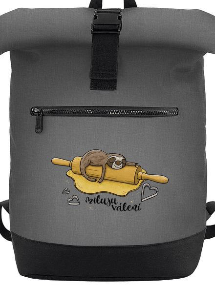 Milujem váľanie batoh Grey Marl