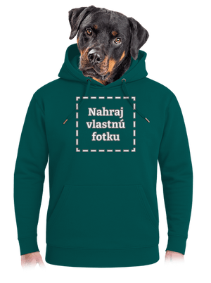 Vlastná potlač unisex mikina premium Emerald Green