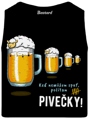 Pivečka pánske tielko Black