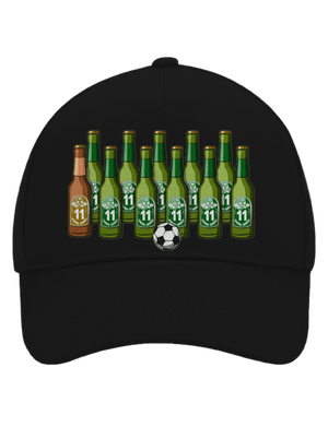 Futbalová jedenástka šiltovka baseballka Black