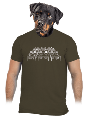 Cimrman: Debil, blbeček pánske tričko Urban Khaki