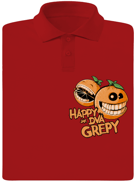 Happy grepy pánska polokošeľa Red Mal