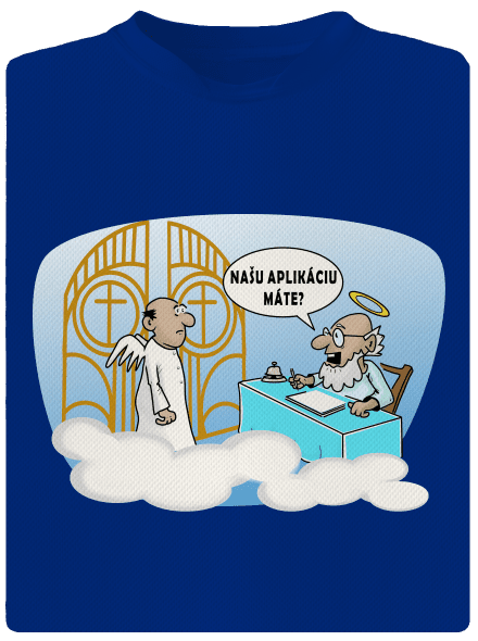 Nebeská aplikácia pánske športové tričko Royal Blue Mal