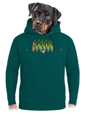 Futbalová jedenástka unisex mikina premium Emerald Green