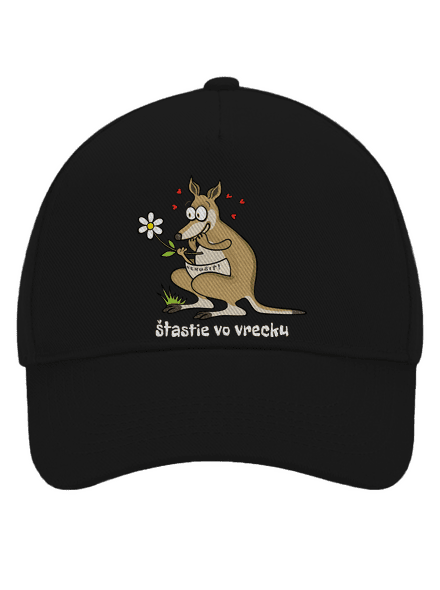 Šťastie vo vrecku šiltovka baseballka Black