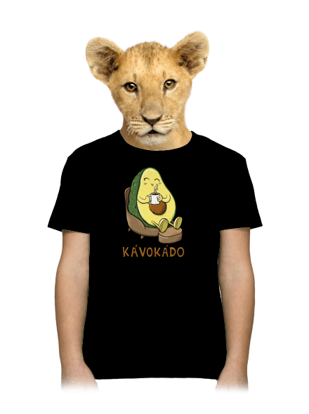 Kávokádo detské tričko Black