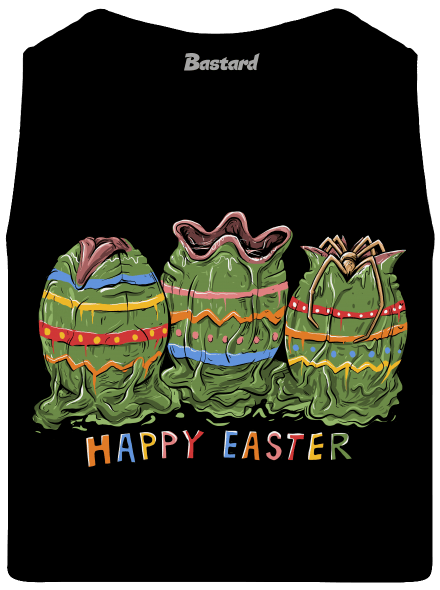 Happy Easter pánske tielko Black