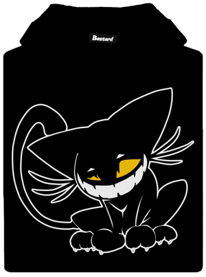 Evil cat pánska mikina klokanka Black