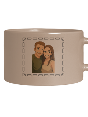 Ghibli efekt z vlastnej fotky hrnček makronka Brown Macaron