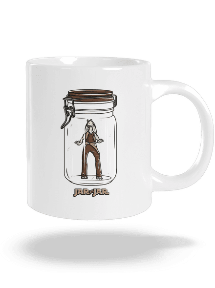 Jar in jar veľký hrnček White