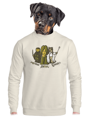 unisex mikina bez kapucne