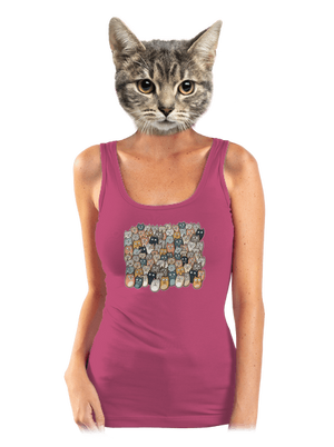 Nájdi čerta dámske tielko klasické Magenta