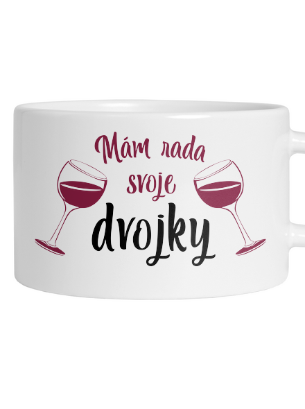 Dvojky hrnček makronka White