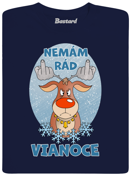 Nemám rád Vianoce detské tričko Navy
