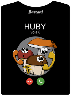 Huby volajú dámske tričko prémium Black