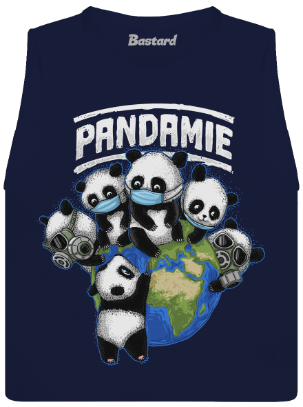 Pandamie dámske tielko voľné Navy