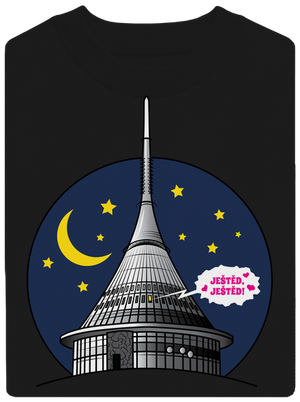 Ještěd unisex mikina bez kapucne Black