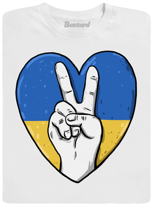 Ukrajina - Mier pánske tričko White
