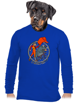 Cyklistický horoskop: Býk pánske dlhý rukáv Royal Blue