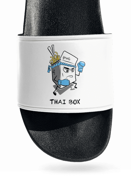 Thai box šľapky White