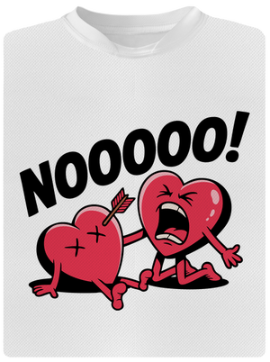 Zásah do srdca detské športové tričko White