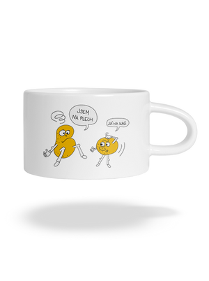 Opité zemiaky hrnček makronka White