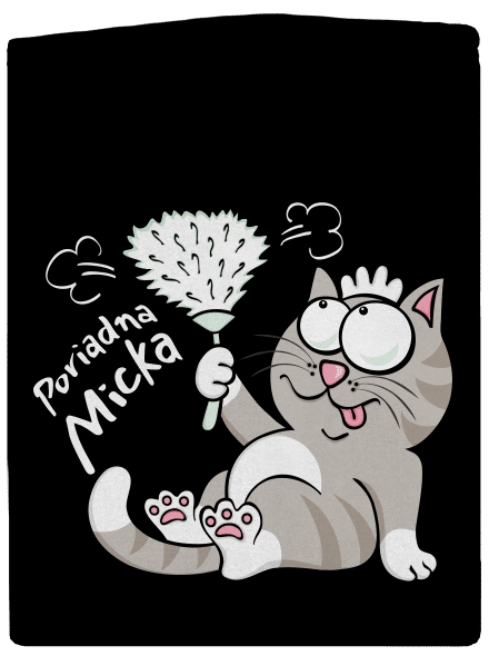 Macko a Micka dámska mikina na zips Black