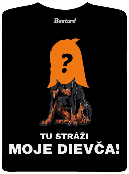 Tu strážim ja pánske dlhý rukáv Black