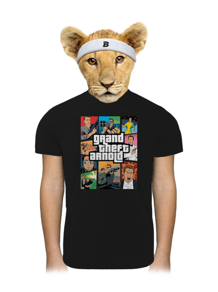Grand Theft Arnold detské športové tričko Black