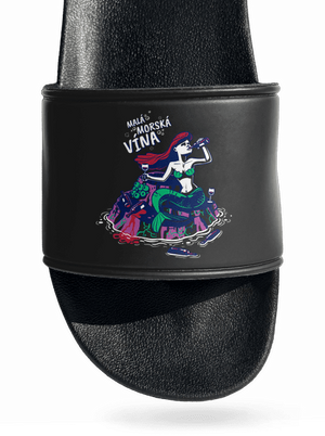 Malá mořská vína šľapky Black