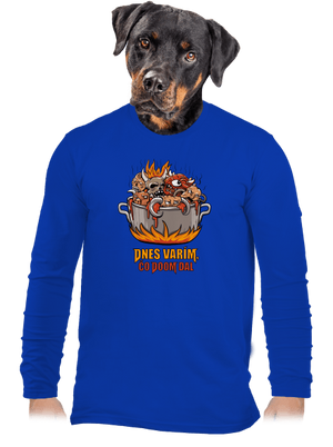 Čo Doom dal pánske dlhý rukáv Royal Blue