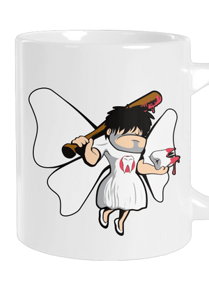 Zúbková víla veľký hrnček White