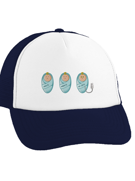 AI baby šiltovka truckerka French Navy cap