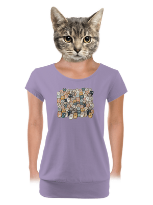 Nájdi čerta dámske tričko s lemom Lavender