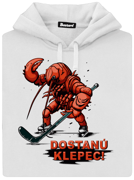 Dostanú klepec dámska mikina klokanka White