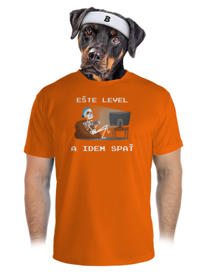 Ešte level pánske športové tričko Neon Orange