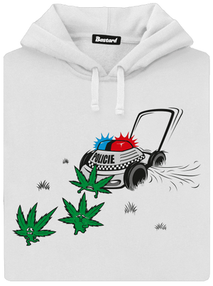 Ganja kríza dámska mikina klokanka White