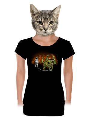 dámske tričko s lemom