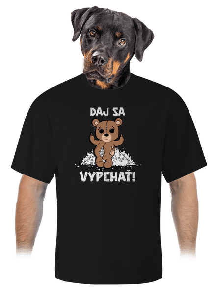 Jdi se vycpat unisex tričko oversized Black