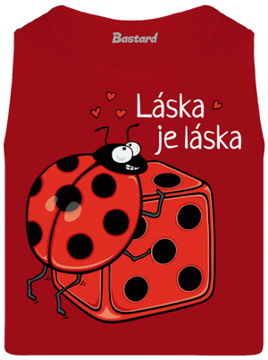 Láska je láska pánske tielko Red