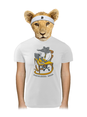 Kancelárska krysa detské športové tričko White