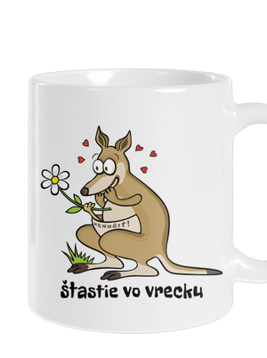 Šťastie vo vrecku klasický hrnček White