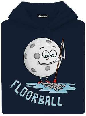 Floorball pánska mikina klokanka Navy
