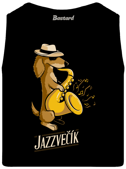 Jazzvečík pánske tielko Black