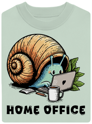 Slimákov home office unisex mikina bez kapucne Blush Mint