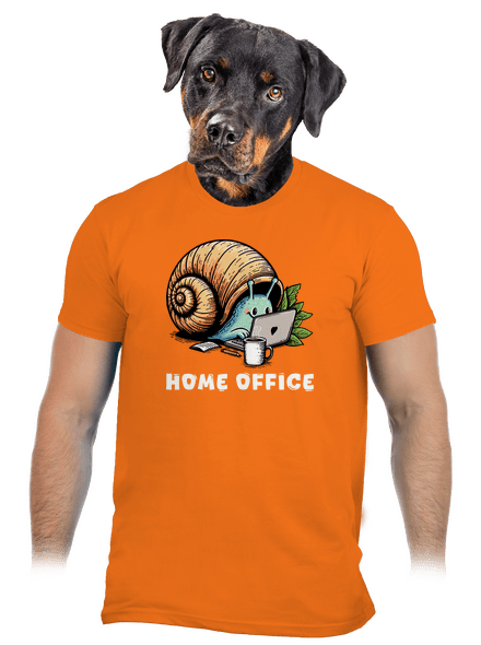 Slimákov home office pánske tričko Orange