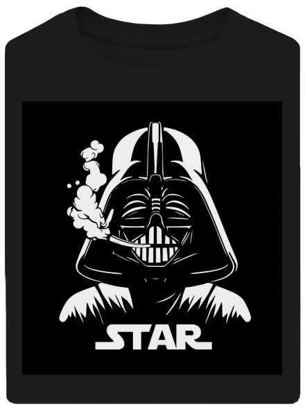 Darth Star unisex tričko oversized Black