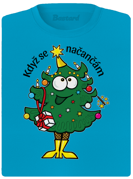 Když se načančám dámske športové tričko Blue Atol