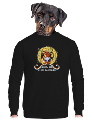 unisex mikina bez kapucne