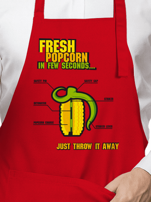 Popcorn grenade zástera Red